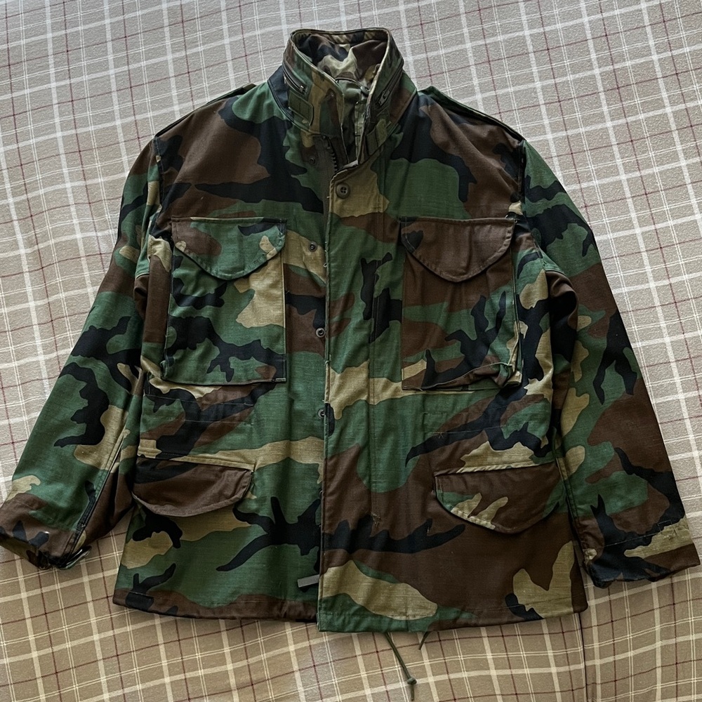 Men's Military M65 Field Jacket in Camouflage Size Small Xtra Short